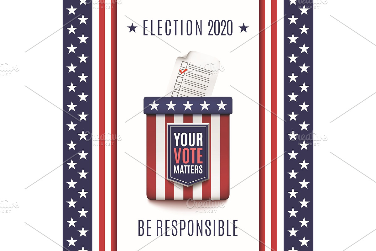 American Election 2020 background in Textures - product preview 8
