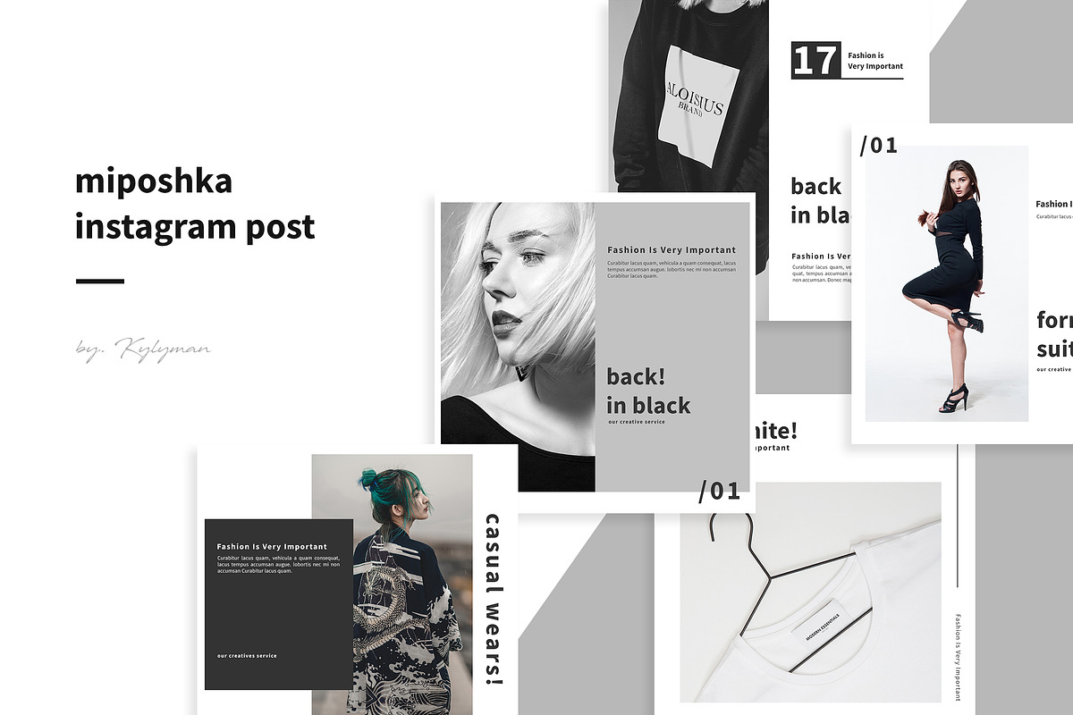 Miposhka - Instagram Posts Template in Instagram Templates - product preview 8