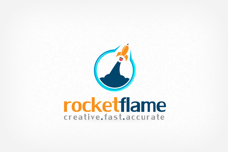 Rocket Flame Creative Fast Accurate in Logo Templates - product preview 8