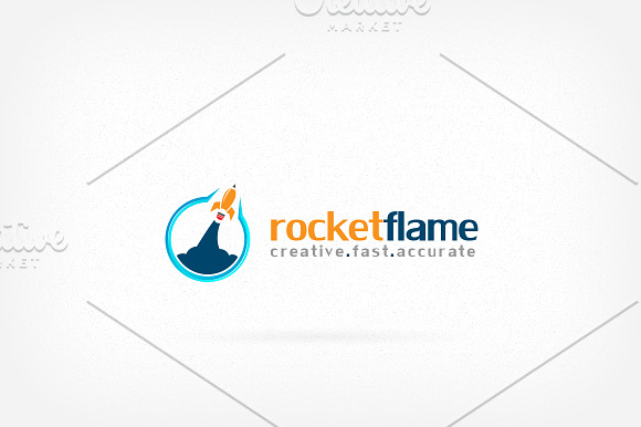 Rocket Flame Creative Fast Accurate in Logo Templates - product preview 2