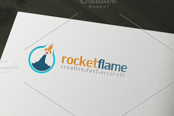 Rocket Flame Creative Fast Accurate in Logo Templates - product preview 3