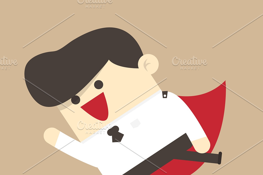 Super businessman in Illustrations - product preview 8