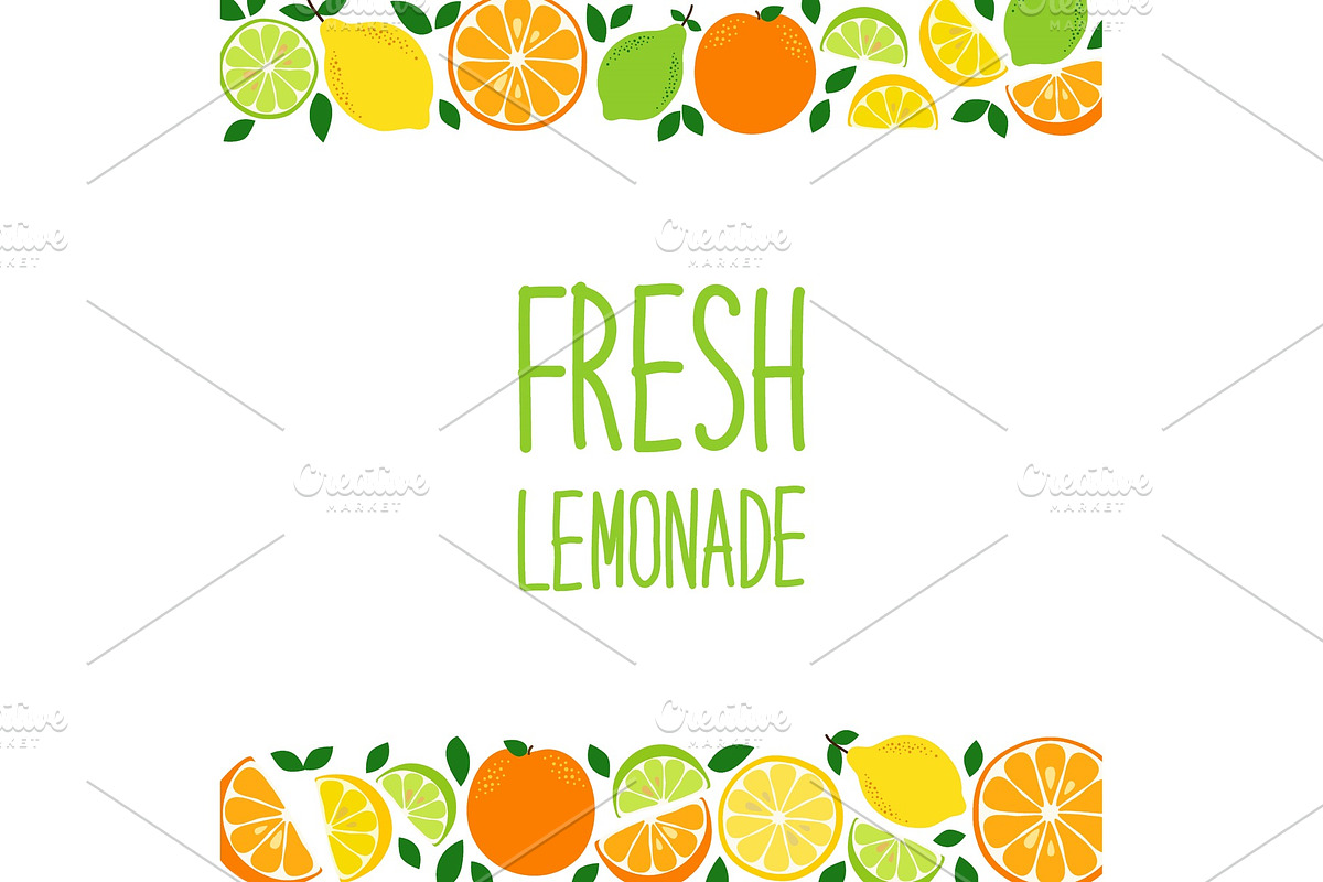 Cute Citrus Fruits Lemon, Lime and in Illustrations - product preview 8