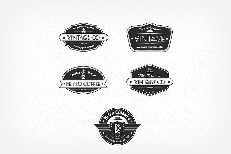 Vintage Logos/Badges in Logo Templates - product preview 8