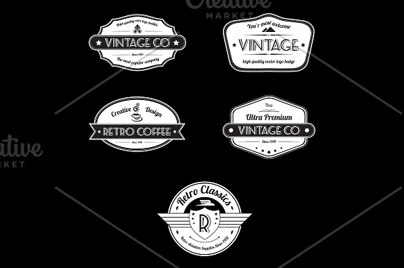 Vintage Logos/Badges in Logo Templates - product preview 1