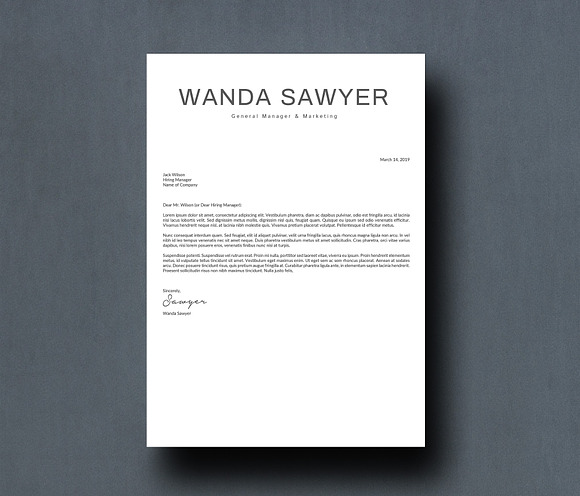 Clean CV - Resume Template in Letter Templates - product preview 4