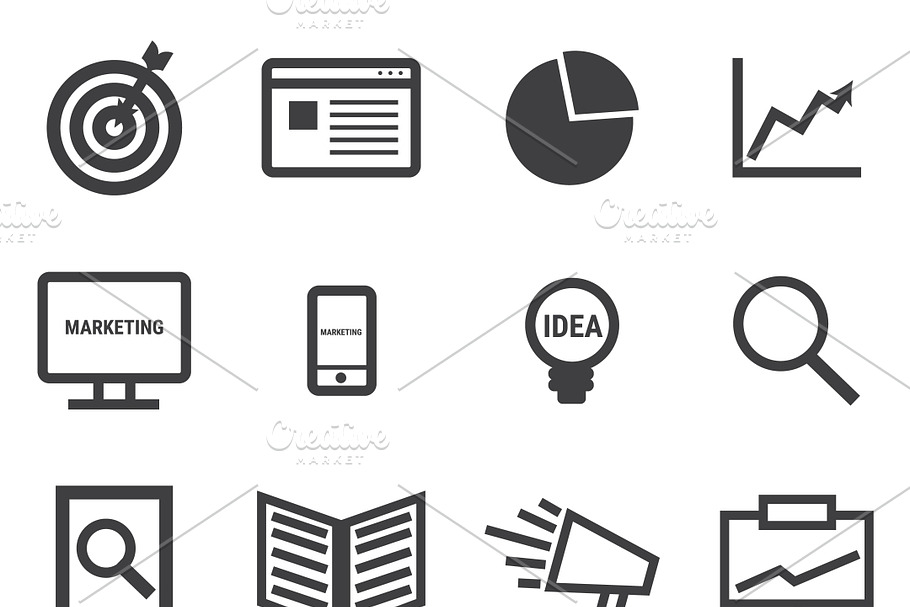 Marketing icons. in Icons - product preview 8