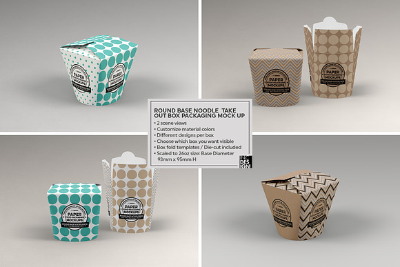 VOL.4: Food Box Packaging Mockups in Branding Mockups - product preview 3