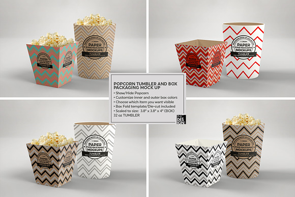 VOL.4: Food Box Packaging Mockups in Branding Mockups - product preview 16