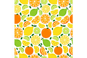 Cute Seamless Pattern with Fresh