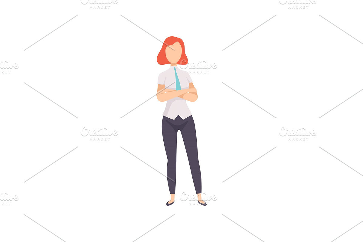 Businesswoman in formal wear in Illustrations - product preview 8