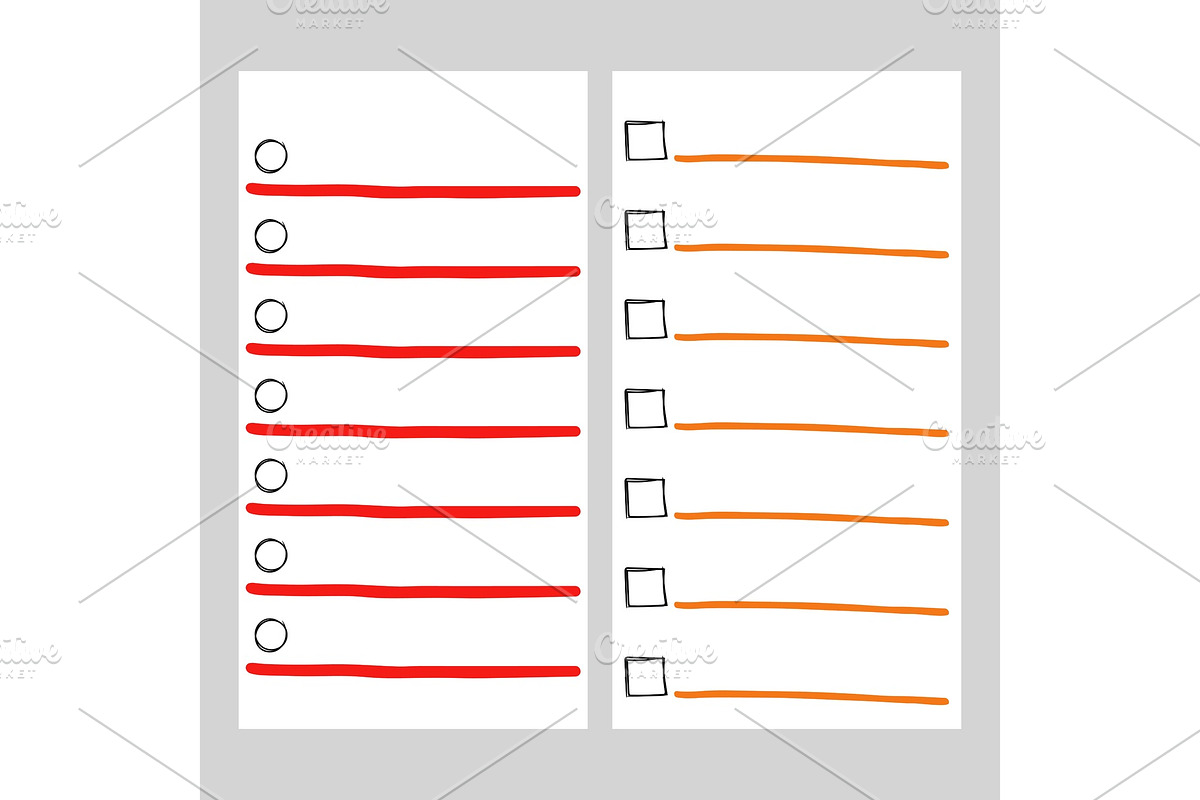 To do list page vector templates in Graphics - product preview 8
