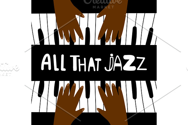 All that jazz, music piano poster