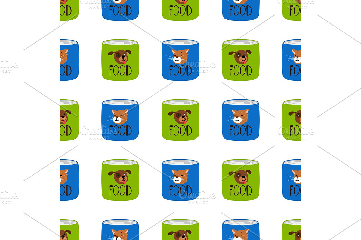 Pet shop seamless pattern. Preserve in Graphics - product preview 8