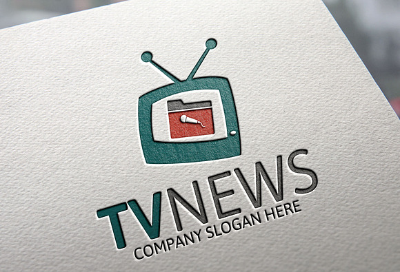 Tv News Logo in Logo Templates - product preview 2