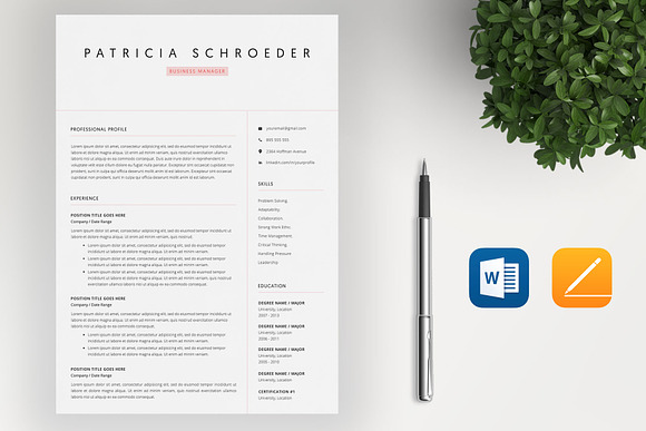 Resume Template / Cover Letter in Resume Templates - product preview 1