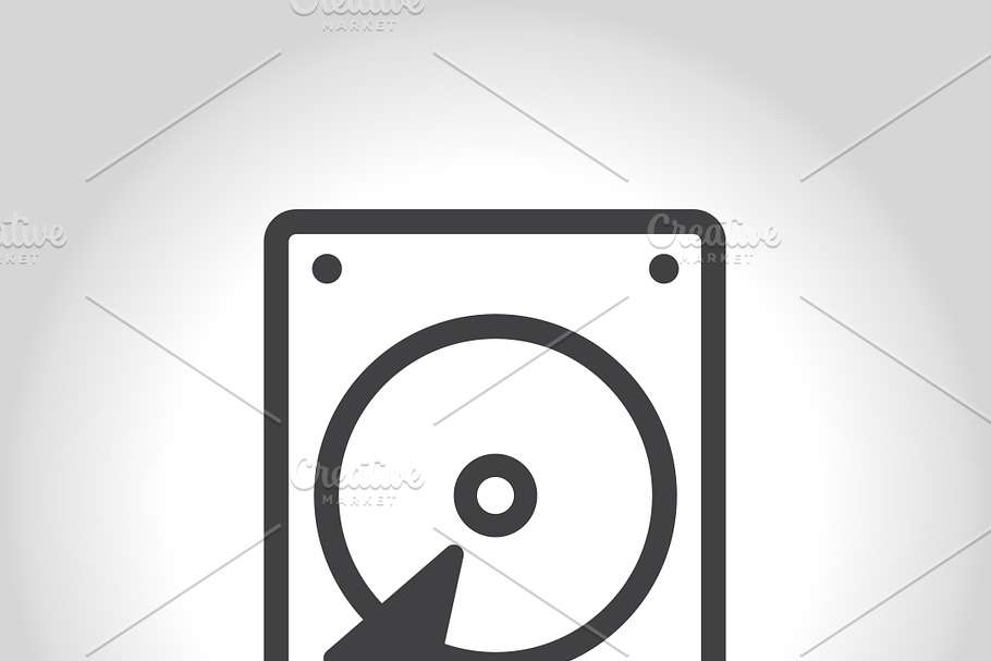 Harddisk icon in Icons - product preview 8