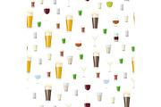 Seamless pattern with Alcoholic