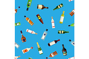 seamless pattern with alcohol
