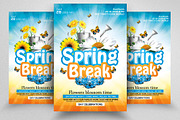 Spring Break Psd Flyer Templates