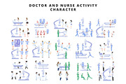Doctor and Nurse Activity Character