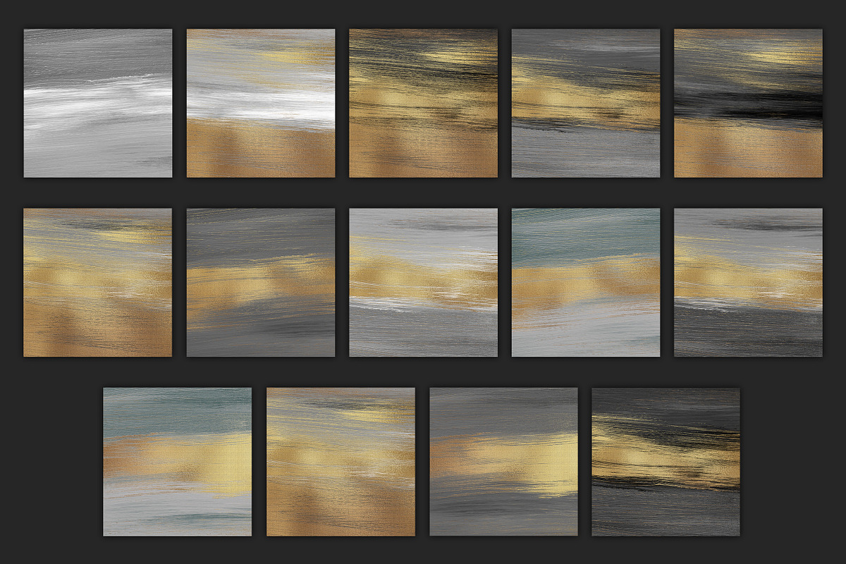 Gold Oil Paint Backgrounds in Textures - product preview 8