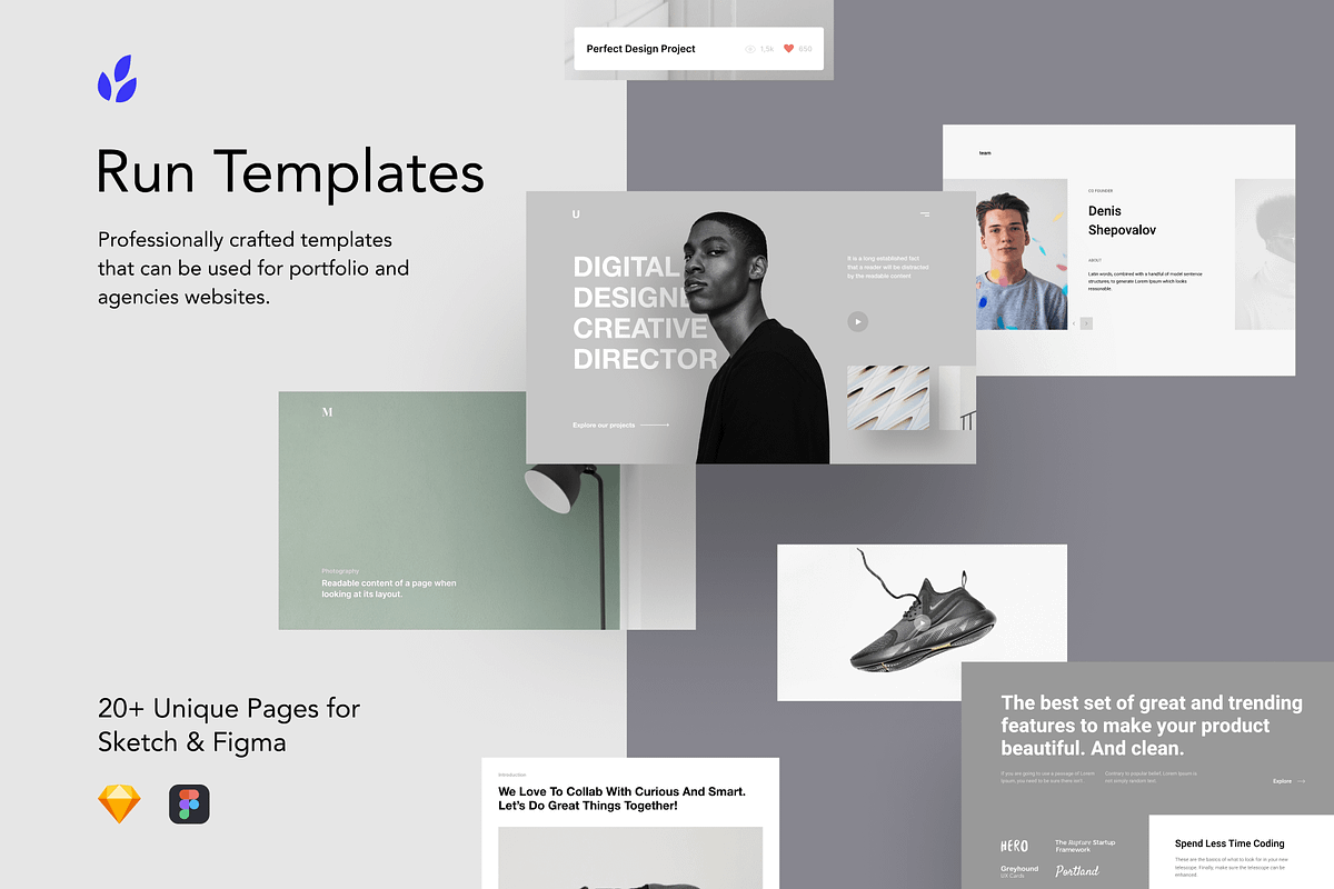 Run Templates in Landing Page Templates - product preview 8