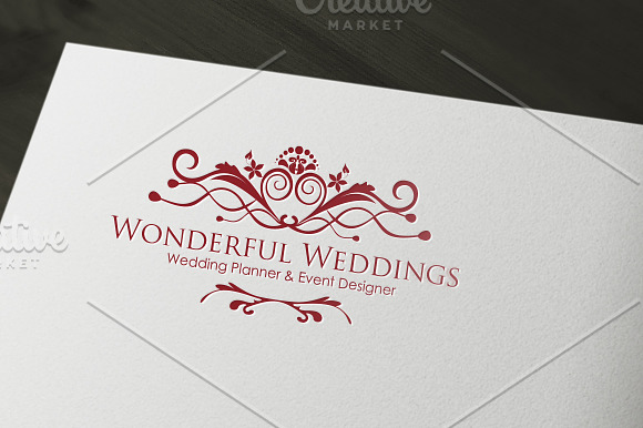 Wonderful Weddings - Planner and Eve in Logo Templates - product preview 3