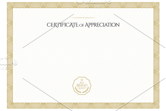 Certificate364 in Stationery Templates - product preview 1