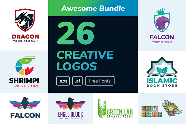 26 Creative Logos Vector
