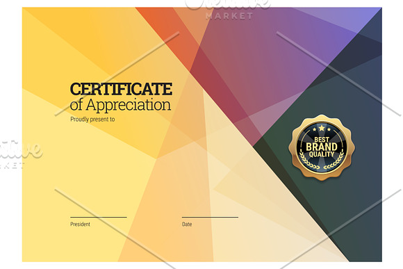 Certificate366 in Stationery Templates - product preview 1
