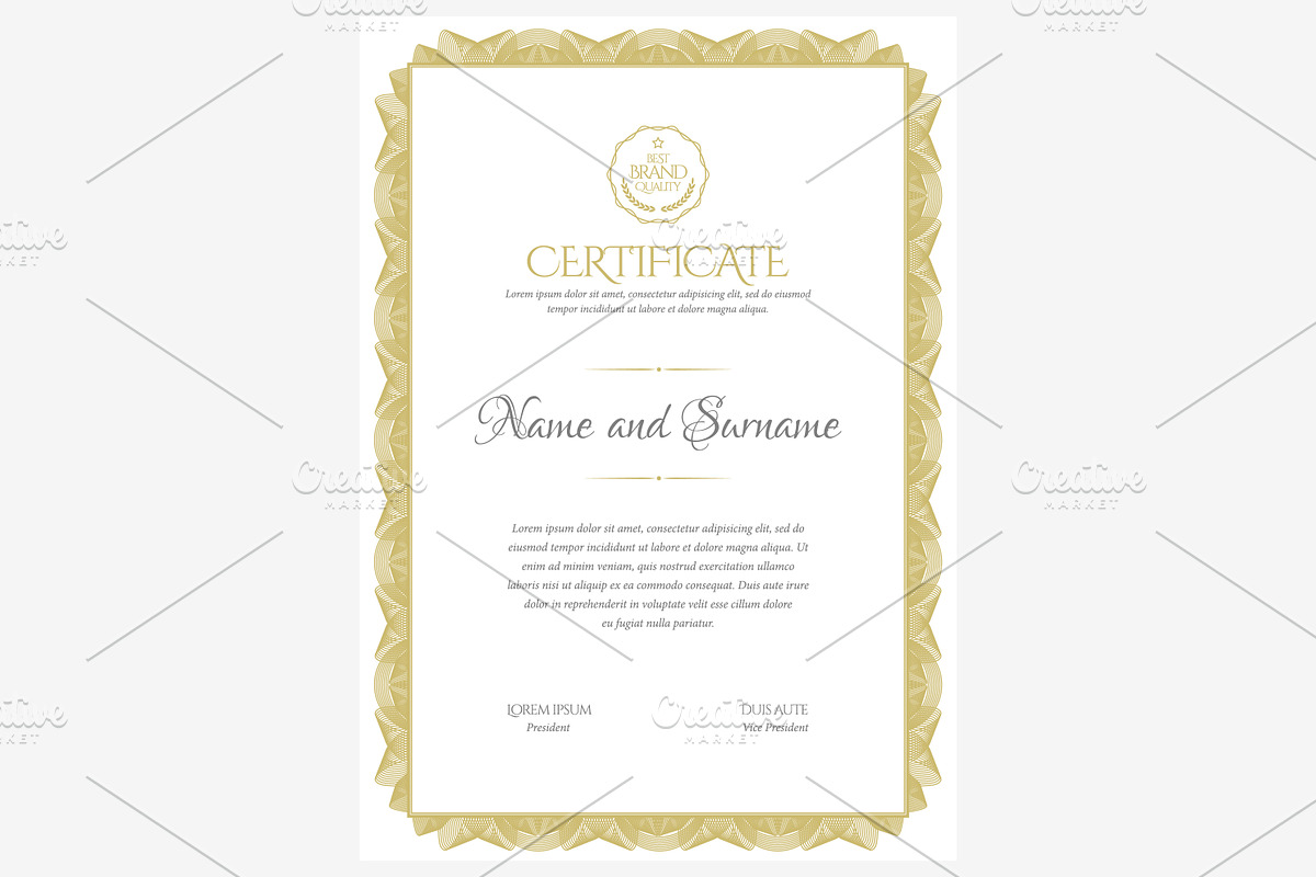 Certificate367 in Stationery Templates - product preview 8