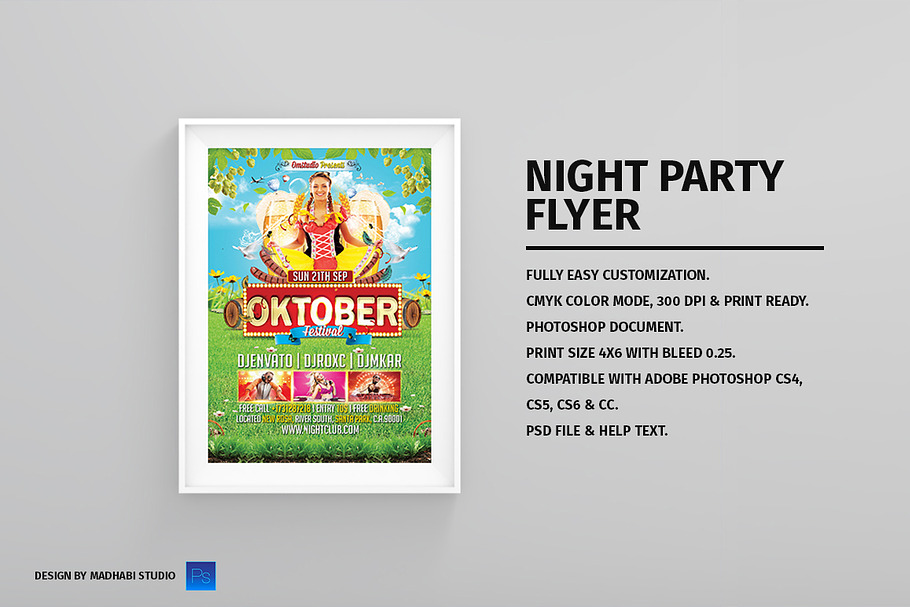 Oktoberfest Flyer Template in Flyer Templates - product preview 8