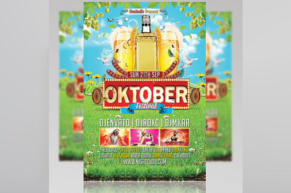 Oktoberfest Flyer Template in Flyer Templates - product preview 1
