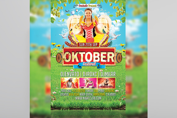 Oktoberfest Flyer Template in Flyer Templates - product preview 4
