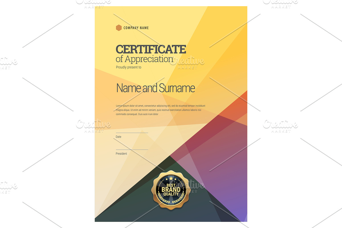 Certificate368 in Stationery Templates - product preview 8