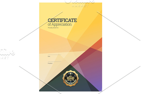 Certificate368 in Stationery Templates - product preview 1