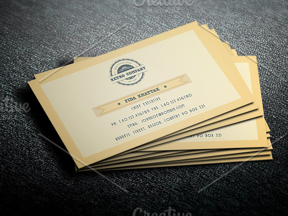 Retro Company - Logo and Stationery in Stationery Templates - product preview 4