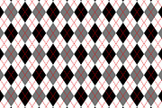 Black white argyle checker pattern