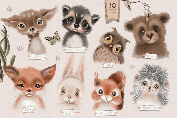 Woodland Portraits Vol.2 in Illustrations - product preview 1