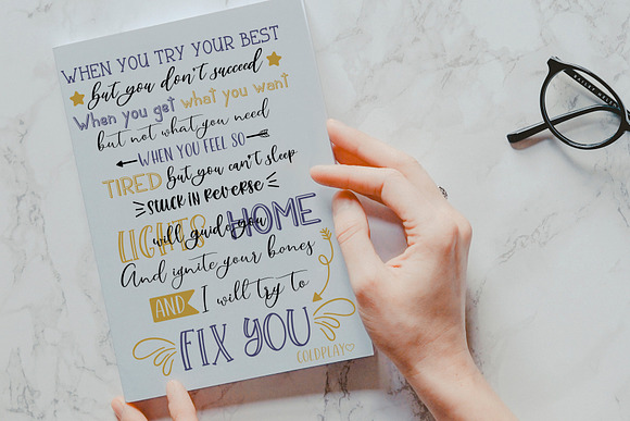 Handlettering Fonts Collection in Script Fonts - product preview 7
