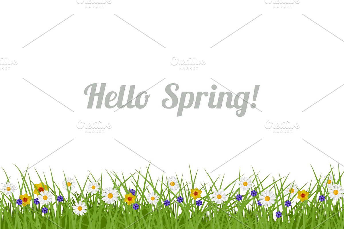 Spring and Summer background in Illustrations - product preview 8