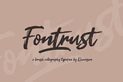 Fontrust Script (Bonus Fontrue)