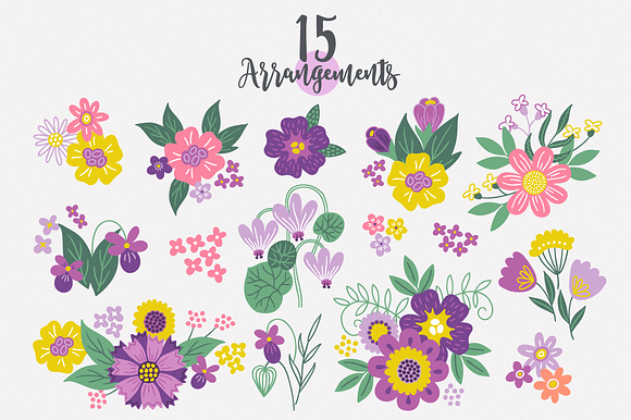 Spring Flowers Kit in Illustrations - product preview 1
