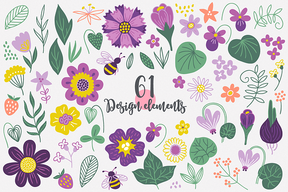 Spring Flowers Kit in Illustrations - product preview 8