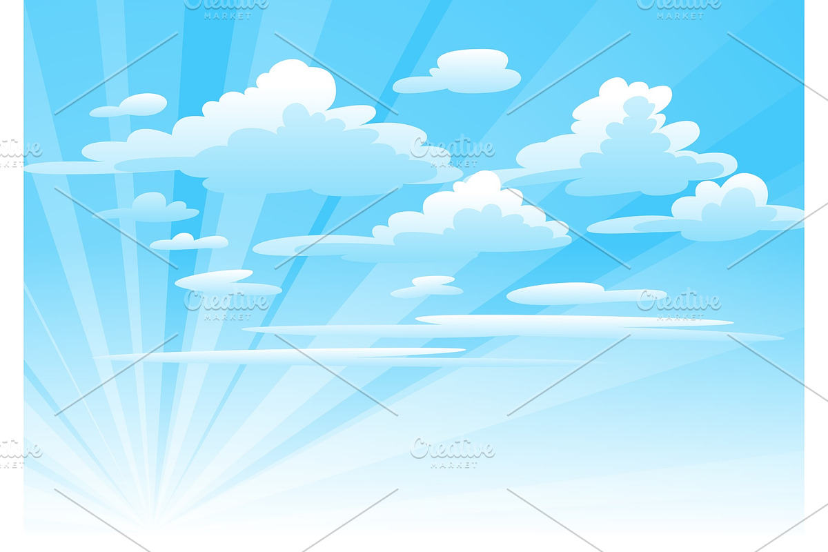 Illustration of clouds in sky. in Illustrations - product preview 8