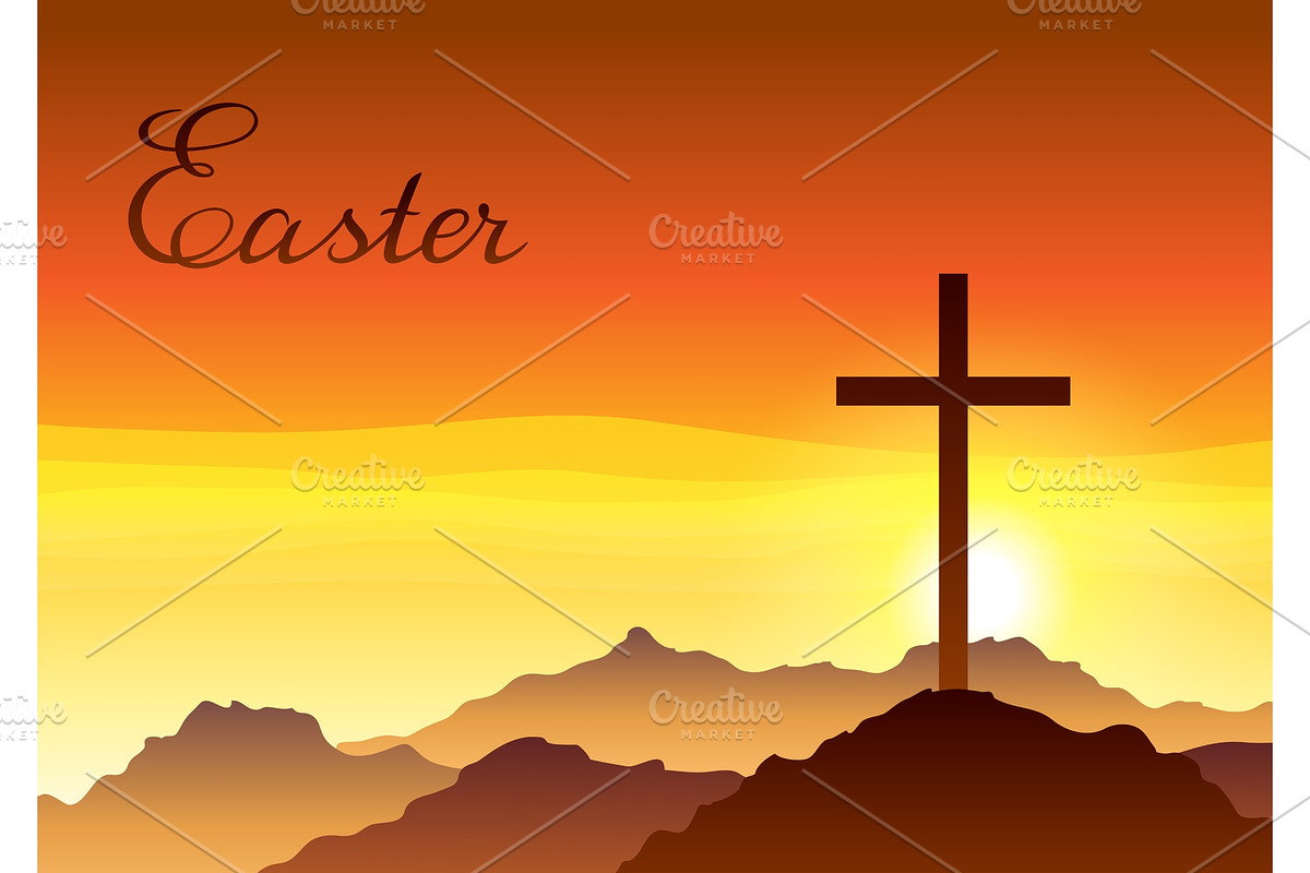 Easter illustration. Greeting card in Illustrations - product preview 8