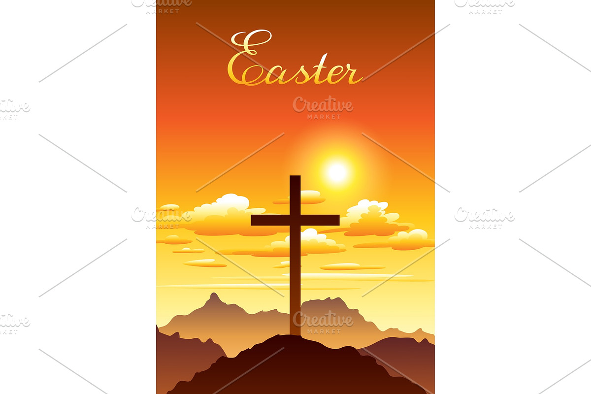 Easter illustration. Greeting card in Illustrations - product preview 8