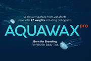 Aquawax Pro - 27 fonts
