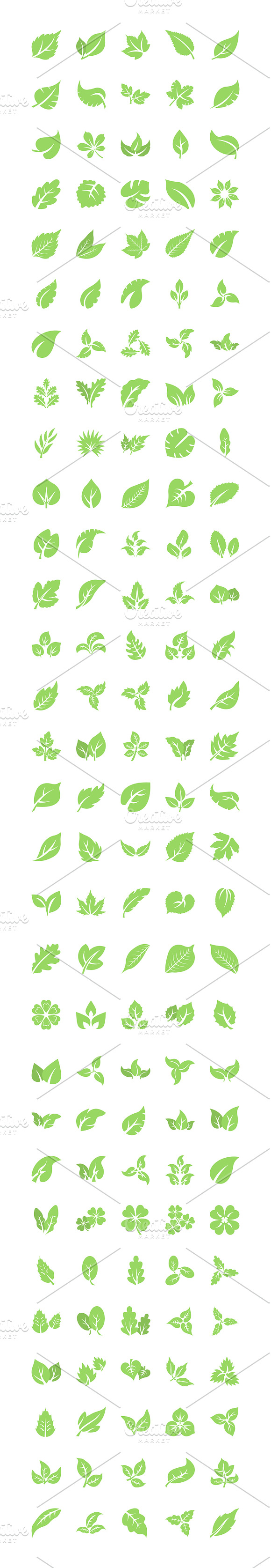150 Flat Leafs Vector Icons in Icons - product preview 1